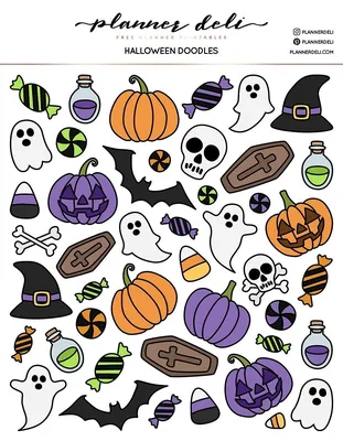 Spooky Halloween Stickers for Your Planner