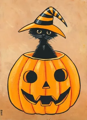 Рисунки к празднику хэллоуин детские (45 фото) » рисунки для срисовки на  Газ-квас.ком