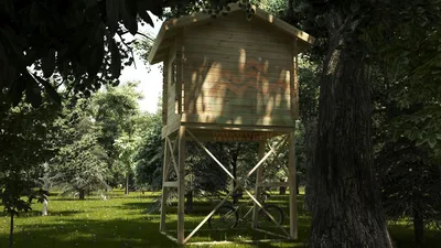 Veek - компания деревянного домостроения - Домик на дереве