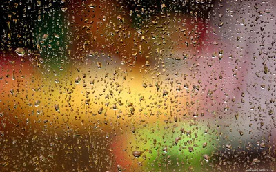Картинки погода, дождь, стекло, капли, вид, макро, город, красиво - обои  1680x1050, картинка №172356