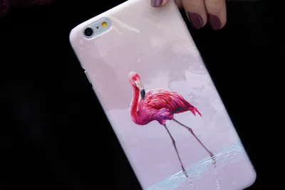 Птица фламинго с устройством macbook птица фламинго на пляже обои ai  generated art | Премиум Фото