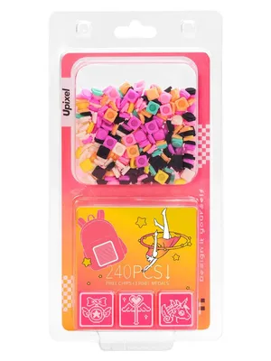 PIXIE CREW Рюкзак (17л) \"Горошек\" с пикселями (200шт.), цвет поля -  насыщенный розовый купить в интернет магазине с доставкой по Украине |  MYplay