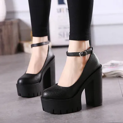 Женские туфли на платформе и высоком каблуке – купить по низким ценам в  интернет-магазине Joom