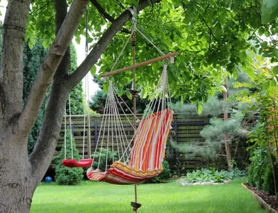 красивые качели на дереве | Backyard entertaining, Outside house decor,  Garden hammock