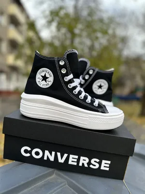 Converse 568497C черные на платформе – купить в Минске