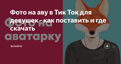 Фото на аву в Тик Ток для девушек - как поставить и где скачать | Нейросети  каталог сайтов | Дзен