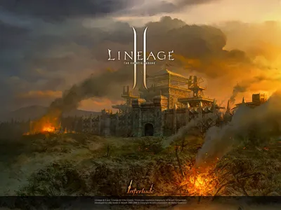 Download wallpaper people, sword, flag, Lineage 2, lineage, Orc, line, la2,  section games in resolution 1024x600