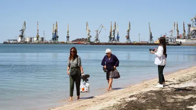 Переполненный Пляж И Люди В Море Волны — стоковые фотографии и другие  картинки Береговая линия - Береговая линия, Большая группа людей, Бухта -  iStock