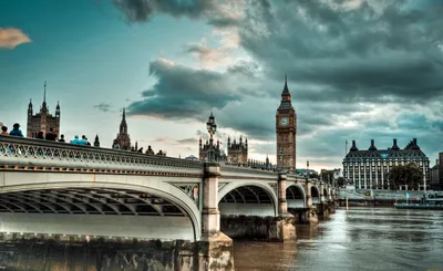 Обои Города Лондон (Великобритания), обои для рабочего стола, фотографии  города, лондон, великобритания, мост, bridge, westminster Обои для рабочего  стола, скачать обои картинки заставки на рабочий стол.