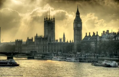 Обои лондон, город, часы, мост на рабочий стол
