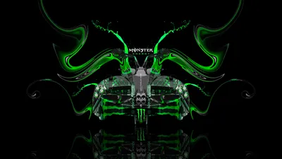 Арт рисунок monster energy - обои на рабочий стол