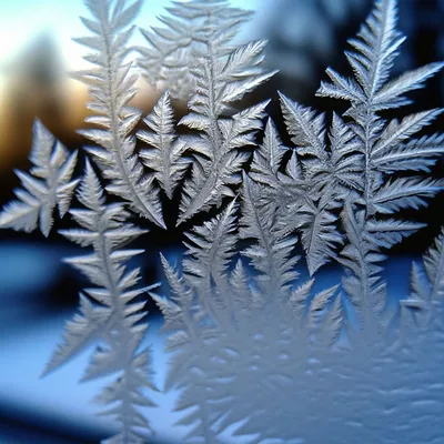 Рисунок мороза на стекле. Picture of frost on the glass. | Flickr