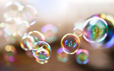 Мыльные пузыри, крупный план, фон - Красивые - Обои на рабочий стол -  Галерейка
