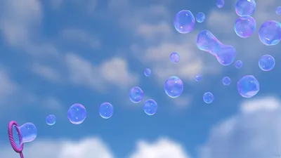 Обои мыльные пузыри, небо, форма картинки на рабочий стол, фото скачать  бесплатно
