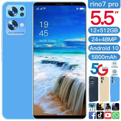 Смартфон Rino 7 - 5,5-дюймовый музыкальный телефон Мобильные телефоны *21 -  купить по выгодной цене в интернет-магазине OZON (1201155903)