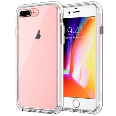 JETech Case for iPhone 8 Plus and iPhone 7 Plus 5.5-Inch, Non-Yellowing  Shockproof Phone Bumper Cover, Anti-Scratch Clear Back (Clear) : Amazon.ca:  Electronics