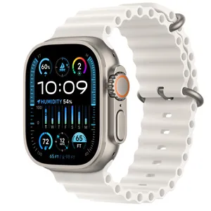 Buy Apple Watch Ultra 2 GPS + Cellular, 49mm Titanium Case with White Ocean  Band - Apple