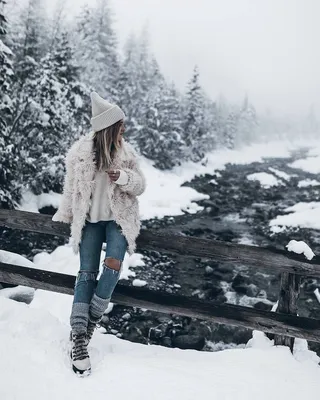 Скачать обои снег, девушка, первый снег, snow, girl разрешение 1920x1080  #40511
