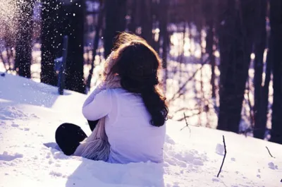 Картинки девушек снег на аву (63 фото) » Картинки и статусы про окружающий  мир вокруг