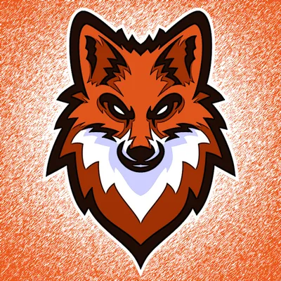 Аватарка для игрового канала Ютуб рыжая лиса - скачать