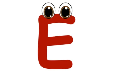Буква E с лампочками