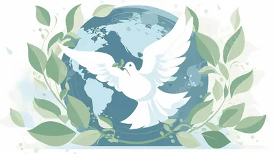 Плакат на Международный день мира к 21 сентября — Шаблоны для печати