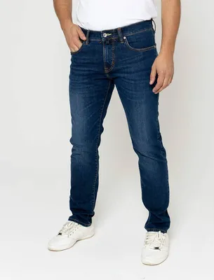 Широкие рваные джинсы синего цвета, артикул 22-15-023-500 | Купить в  интернет-магазине Yana в Москве