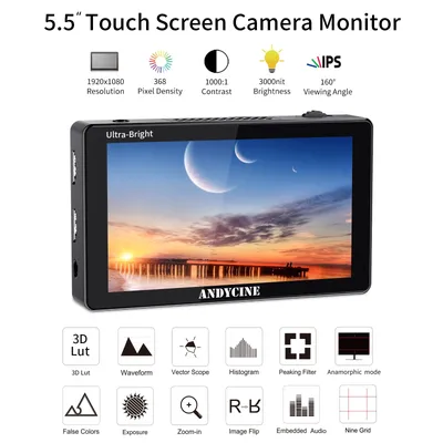Накамерный монитор, дисплей FeelWorld 5.5\" дюймовый F5 PRO V2 Full HD HDMI  (Touchscreen, 4K) (ID#1529655686), цена: 8020 ₴, купить на Prom.ua
