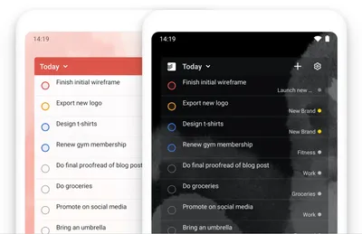 Добавление виджета Todoist на домашний экран Android