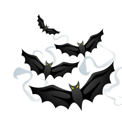Хэллоуин клип арт персонаж летучей мыши летучая мышь для поздравительной  фотообои • фотообои крыло, белый, вампир | myloview.ru