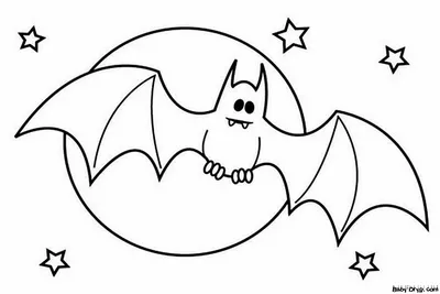 Летучая мышь на хэллоуин рисунок для детей - 53 фото