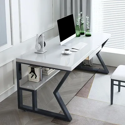 Угловые игровые столы для двух человек, компьютерный стол, стол для дома,  книжная полка, комбинированный офисный стол, компьютерный стол | AliExpress