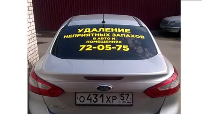 Реклама на заднее стекло авто - Медвед Принт Пермь