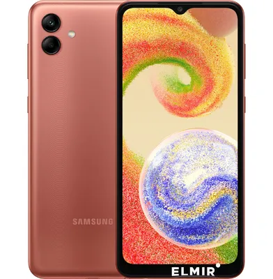 Мобильный телефон Samsung A045 Galaxy A04 3/32GB Copper (SM-A045FZCDSEK)  купить | ELMIR - цена, отзывы, характеристики