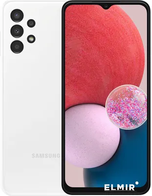 Мобильный телефон Samsung A135/128 Galaxy A13 4/128GB White  (SM-A135FZWKSEK) купить | ELMIR - цена, отзывы, характеристики