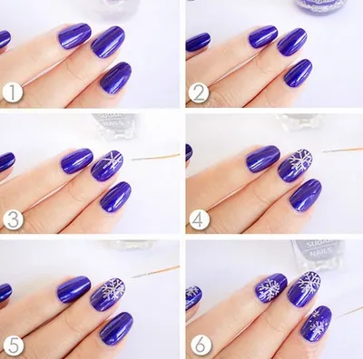 Простые рисунки на ногтях для начинающих пошагово: 40 фото идей | Simple  nail art designs, Simple nail designs, Nail art