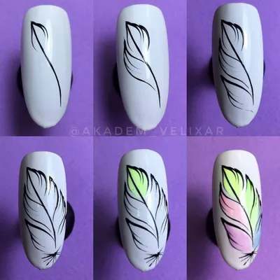 50+ simple nail art tutorial for beginners | Nail art tutorial, Feather  nails, Nail art hacks
