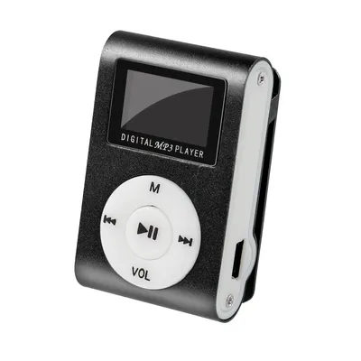 ᐉ MP3-плеер портативный мини c дисплеем MicroSD Черный (1850028786)