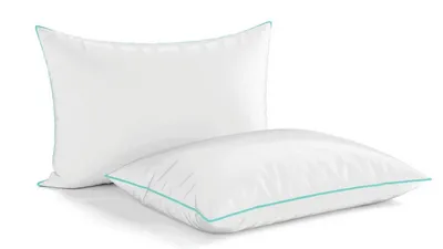 Чехол на подушку Sagulla из 100% ПЭТ белый с серой окантовкой 45 х 45 см  купить по цене 4 290 руб. в интернет-магазине мебели Ммакер