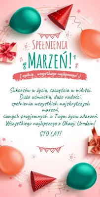 Поздоровлення картинки з днем народження на польській мові | Google images