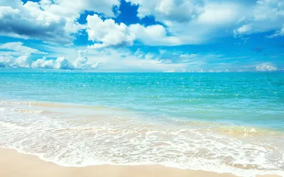 Лето волны, море, остров фото, обои на рабочий стол