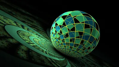 Фон рабочего стола где видно шар, картинка, 3d графика, обои, Ball,  picture, 3d graphics, wallpaper