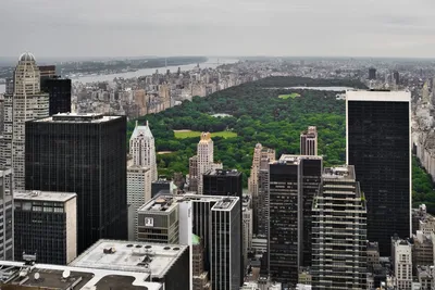 Скачать обои Usa New York City Skyscrapers Clouds, США, New York, Город,  Skyscrapers, Облака в разрешении 1920x1080 на рабочий стол