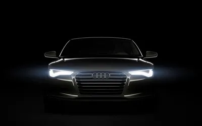 Обои audi a7, audi, черный, вид спереди, фары картинки на рабочий стол,  фото скачать бесплатно