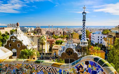 Image Barcelona Spain National Museum Stairs Cities 3840x2160