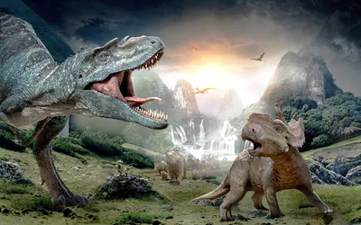 Фотография Динозавры Walking with Dinosaurs 3D Фильмы 1920x1200
