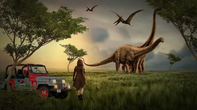 Фотографии динозавр Животные Древние животные