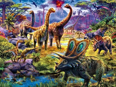 Обои на рабочий стол Динозавры и другие доисторические животные, Art of Jan  Patrik Krasny, обои для рабочего стола, скачать обои, обои бесплатно