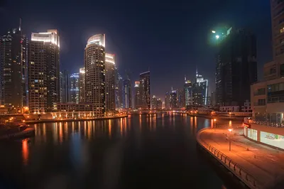 Обои на рабочий стол Ночной Dubai / Дубай, by Manjik photography, обои для рабочего  стола, скачать обои, обои бесплатно