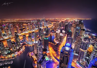 Dubai Night (1920x1080, 327 Mb) - Видео обои - Разные